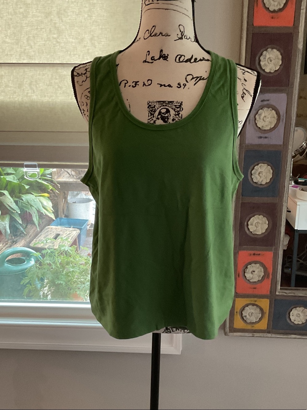 Athleta Olive Green Scoop Neck Tank NWOT